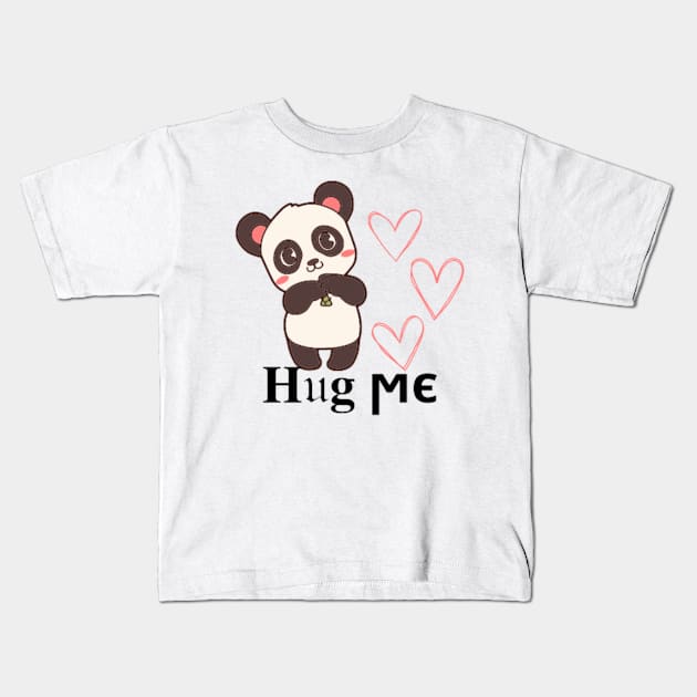 baby panda just needs a hug Kids T-Shirt by DREAMBIGSHIRTS